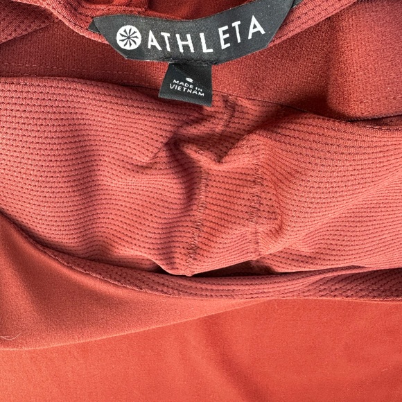 Athleta Hyper Focused Dress Size Small Criss Cross Back Burnt Orange Rust - Picture 6 of 6